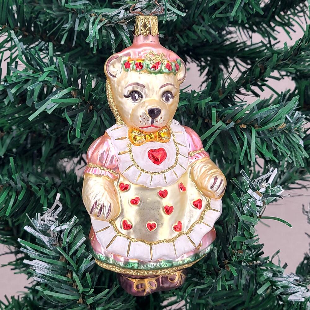 Birgits Old World Christmas No. 124 Mama Bear Ornament Made In Germany Inge-Glas